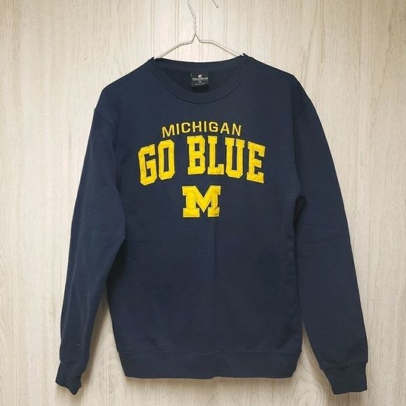 Colosseum Michigan Go Blue Navy Men Sweater Unisex Size Medium - Picture 1 of 6